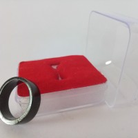 Jual Ring Cincin Giok Hitam Terapi Black Jade tipe Pipa (5mm) Murah