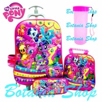 Jual TAS TROLI ANAK 6 RODA 7D 4IN1 MY LITTLE PONY/KOPER TROLLEY TROLY 5D 6D Murah