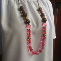Jual kalung handmade etnik kristal labu Murah
