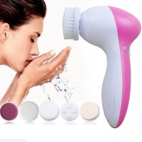 Jual Alat pembersih kulit muka 5 IN 1 cleaning beauty sikat spons bola Murah