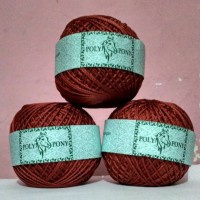 Jual Benang Rajut D27 Polos Kilap Poly Pony Ecer Grosir Murah Murmer Murah
