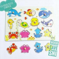 mainan edukatif edukasi puzzle knob hewan laut kayu murah surabaya?