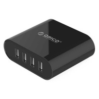 Jual Orico USB Wall Travel Charger Hub 4 Port DCH 4U-V1 Black Murah