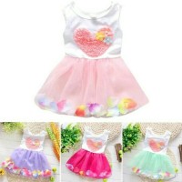 Jual Import Dress Tutu Heart Bayi dan Anak Perempuan Murah