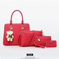 Tas Fashion Wanita/Handbag Cewe Impor 4 in 1 Murah Berkualitas BTH-088