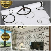 Jual Grosir Murah -Wallpaper Sticker Dinding Bulat Minimalis 10 M x 45 cm Murah