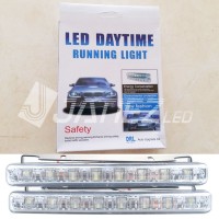 Jual Lampu LED DRL 8 LUX / LED DRL Mobil / Lampu Eksterior DRL 8 LED / LED Murah
