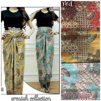 Jual Rok Lilit Serut R012 Semi Sutra Halus | Wrap Skirt | Bawahan Kebaya Murah