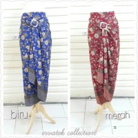 Jual Rok Lilit Serut R024 Semi Sutra Halus | Wrap Skirt | Bawahan Kebaya Murah