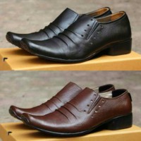 Jual Sepatu Pantofel Slip On/ Sepatu Casual Slop/ Sepatu Kerja Formal Kulit Murah
