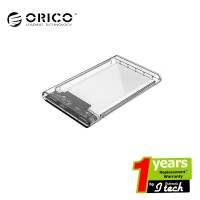 Jual ORICO Enclosure 2139U3 Case External Hardisk SATA 2.5 inch Transparent Murah