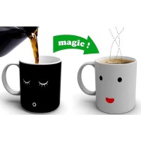Jual Cangkir Gelas Minum Mug Unik Kreatif LED Motif Smile Face Murah