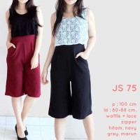 Jual SEJS75 jumpsuit midi lace wanita bestseller murah hi quality Murah