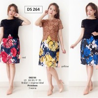 Jual SEDS264 dress pesta midi sakura bodycon sepan import premium Murah