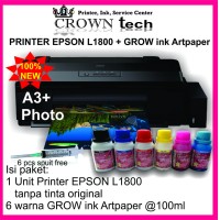EPSON L1800 printer A3 photo + GROW INK ART PAPER