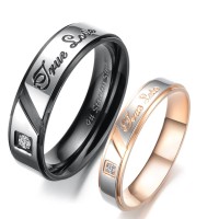 cincin couple murah Titanium asli-free ukir nama