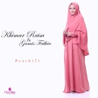 Gamis Lembut Jual Gamis Hijab Alsa Gamis Fathia Peach Size M, L