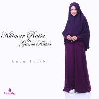 Gamis Lembut Jual Gamis Hijab Alsa Gamis Fathia Ungu Tua Size M, L