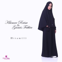 Gamis Lembut Jual Gamis Hijab Alsa Gamis Fathia Hitam Size XL