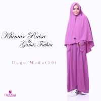 Gamis Lembut Jual Gamis Hijab Alsa Gamis Fathia Ungu Muda Size XL
