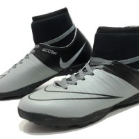 sepatu futsal nike acc high original premium black greey 39-44 import