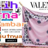 hijab jilbab segiempat square satin velvet valentyno valentino sutra