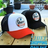Jual TOPI TRUCKER VESPA SERVICE - ZHIEE SHOPPING ONLINE Murah