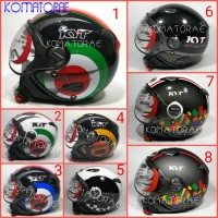 HELM KYT ELSICO MOTIF RETRO MURAH