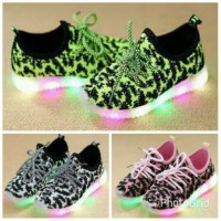 Jual SEPATU ANAK | LED SHOES YEEZY LEOPARD SIZE 26-30 Murah
