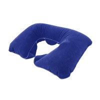 Jual Best Seller Angin Tiup Travel Bantal Leher - Biru Murah