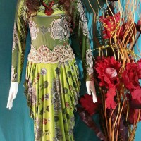 Jual Baju Gamis Murah / Dress Hijau Renda Payet Murah