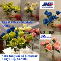 Jual bunga mawar / artificial flower / bunga plastik / bunga hias Murah