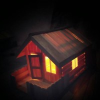 Jual Lampu Hias / Tidur Miniatur Rumah Hiasan Kado Ulang Tahun Danbo Unik Murah