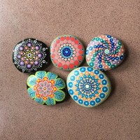 Jual 1 Set Batu Lukis Mandala (2) Murah