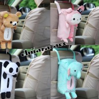 Jual Tissue Bag Tren Motif Kartun Hewan Lucu (car organizer) Murah
