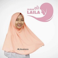 Jual Jilbab Instan Laila Peach Murah