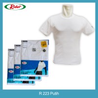 Jual T-Shirt / Kaos Dalam / Oblong RIDER PUTIH - Style R223B Murah