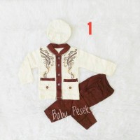 Baju Koko Anak Bayi laki gamis 2 3 4 5 6 7 8 9 10 11 bulan muslim
