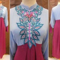 Dress Kaftan / Muslim / Gamis Maxi Kebaya LEBARAN 2016 AM 002 RED