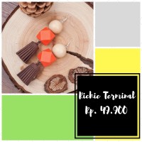 Jual Anting Tassel, Anting Wood, Anting Velvet, Anting Wanita Import Korea Murah
