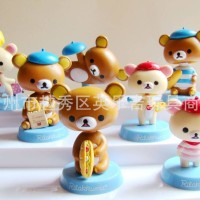 Jual figure bubble head rilakkuma set Murah