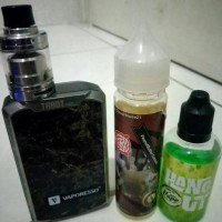Jual Liquid vape hang out apple lassi dan peanut butter custard Murah