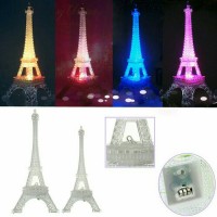 Jual Eiffel Tower Colourfull Desktop Lamp LED - Lampu Meja Pajangan Menara Murah