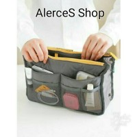 Jual Korean Bag In Bag Organizer (Tas Travel/ Hand Bag Korea) Double Zipper Murah