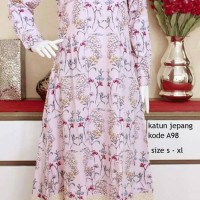 Baju Gamis El Siete Ori Katun Jepang size M, Baju Hamil dan Menyusui