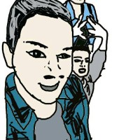 tracing foto ke gambar komik vector
