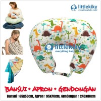 Jual PAKET GENDONGAN APRON DAN BANTAL MENYUSUI 3in1 Murah