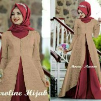 Caroline Mocca Busana Muslim Pesta Gamis Pesta terbaru Murah