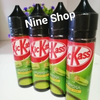 Jual Liquid Premium kickass Kick ass 60ml (kitkat macha green tea) Murah