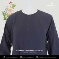 Gamis Jazeera Khadijah Indonesia Fashion Muslimah Syari Kancing Depan